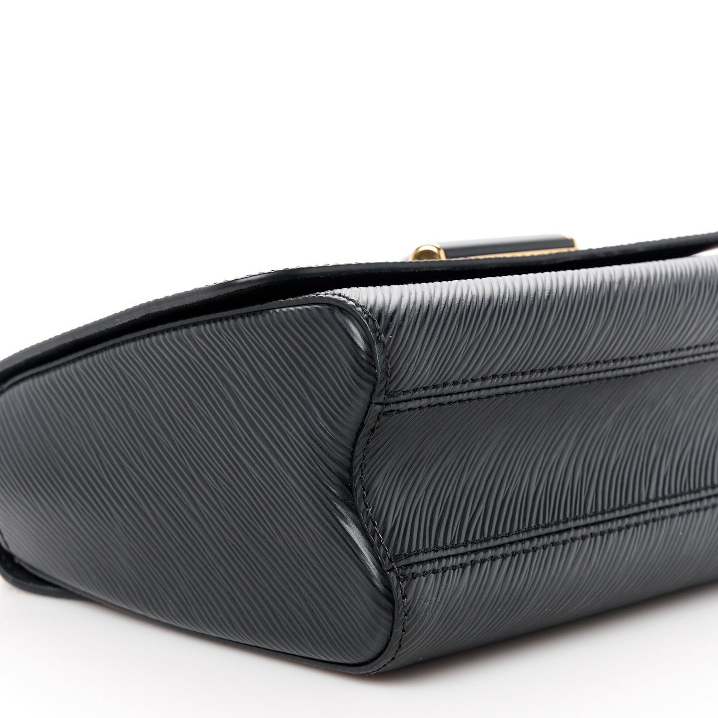 Epi Twist Shoulder Bag MM Matte Black Gold