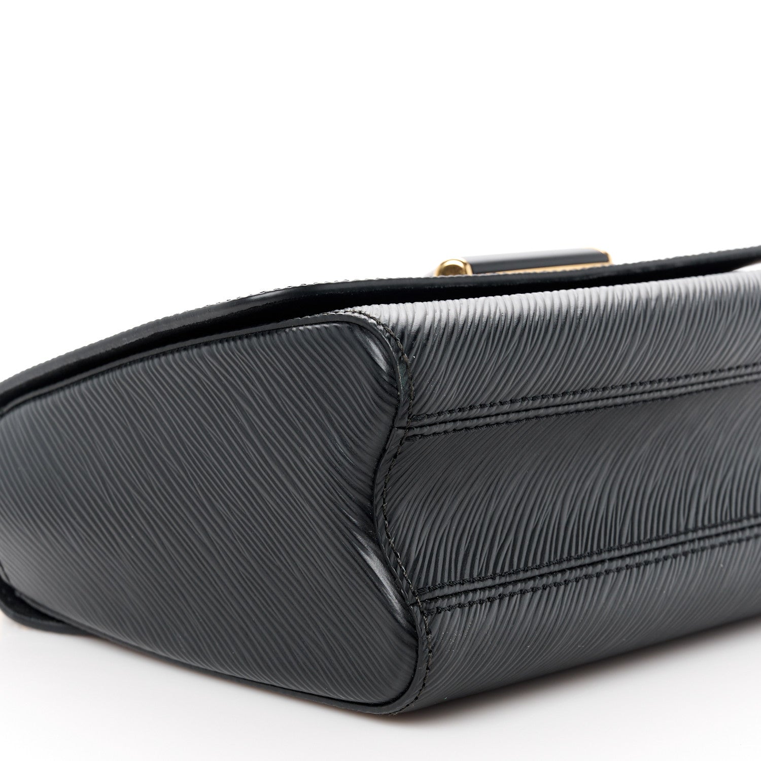 Louis Vuitton Epi Twist Shoulder Bag MM Matte Black Gold 10 of 12