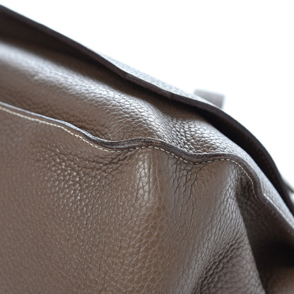 Hermes Taurillon Clemence Jypsiere 34 Etoupe 13 of 14