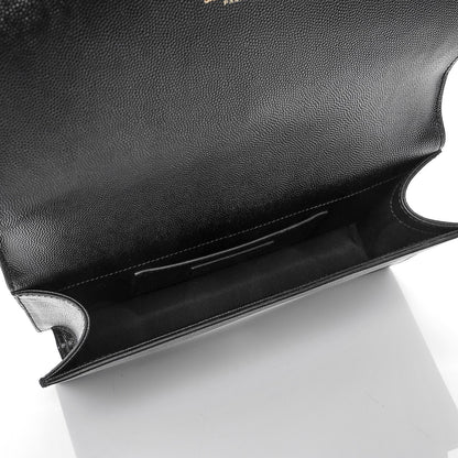 Saint Laurent Grain De Poudre Classic Monogram Kate Clutch Black 5 of 7