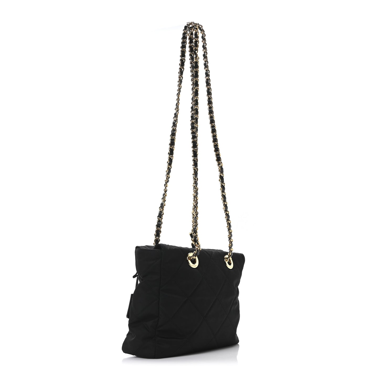 Re-Nylon Saffiano Stitched Re-Edition 1995 Shoulder Bag Black