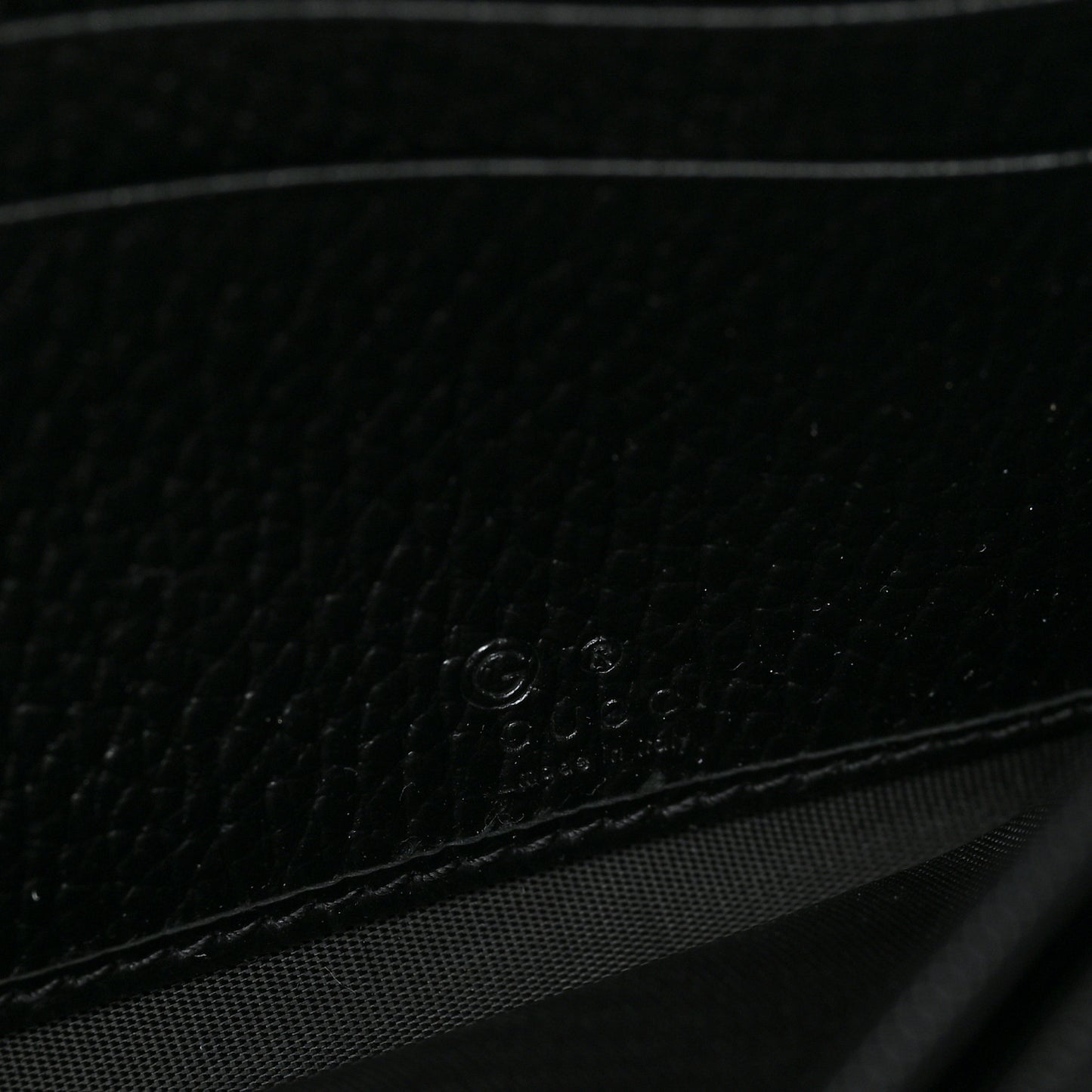 Dollar Calfskin Interlocking G Continental Wallet Black