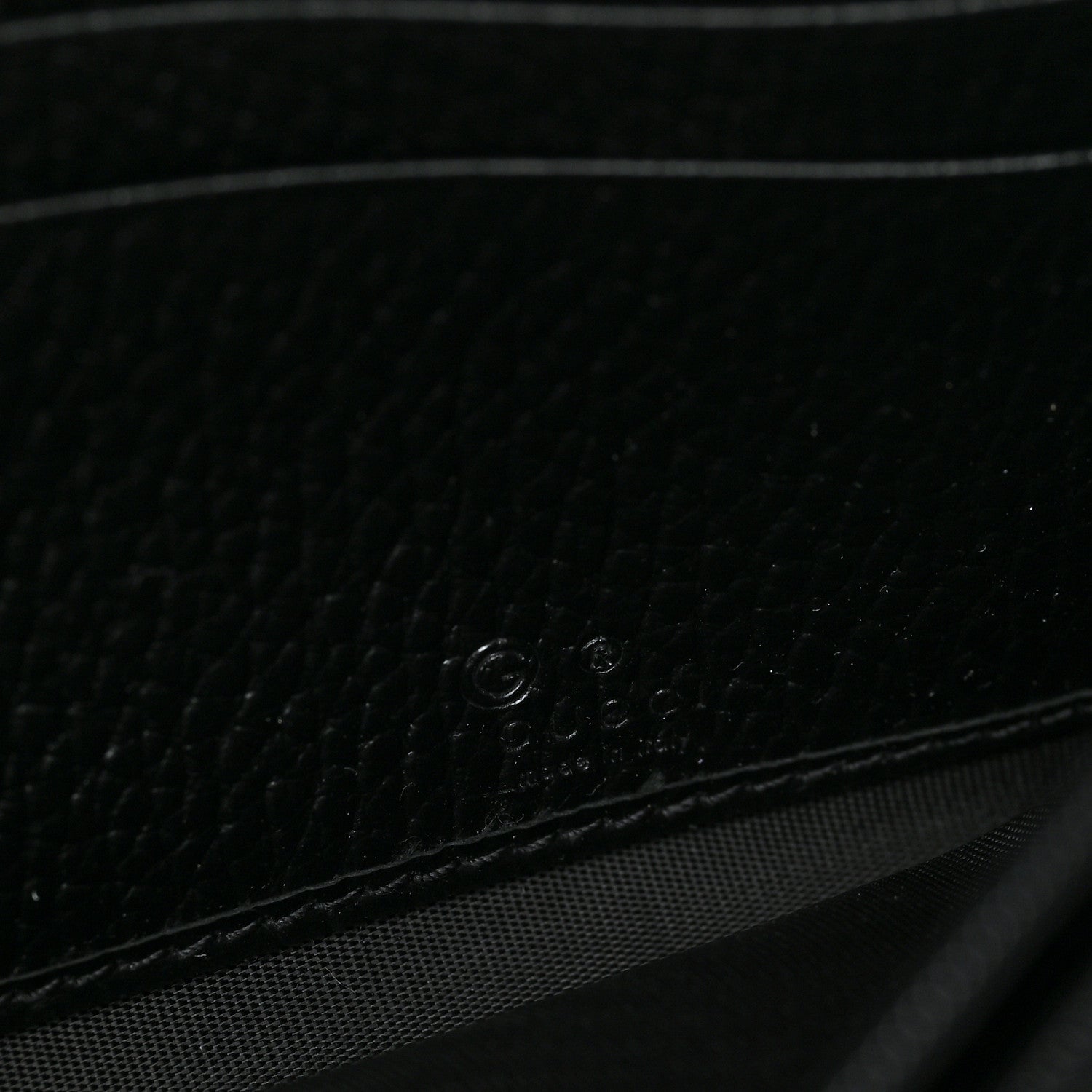 Gucci Dollar Calfskin Interlocking G Continental Wallet Black 6 of 6