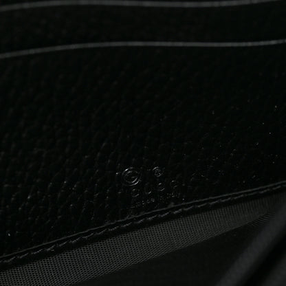 Gucci Dollar Calfskin Interlocking G Continental Wallet Black 6 of 6