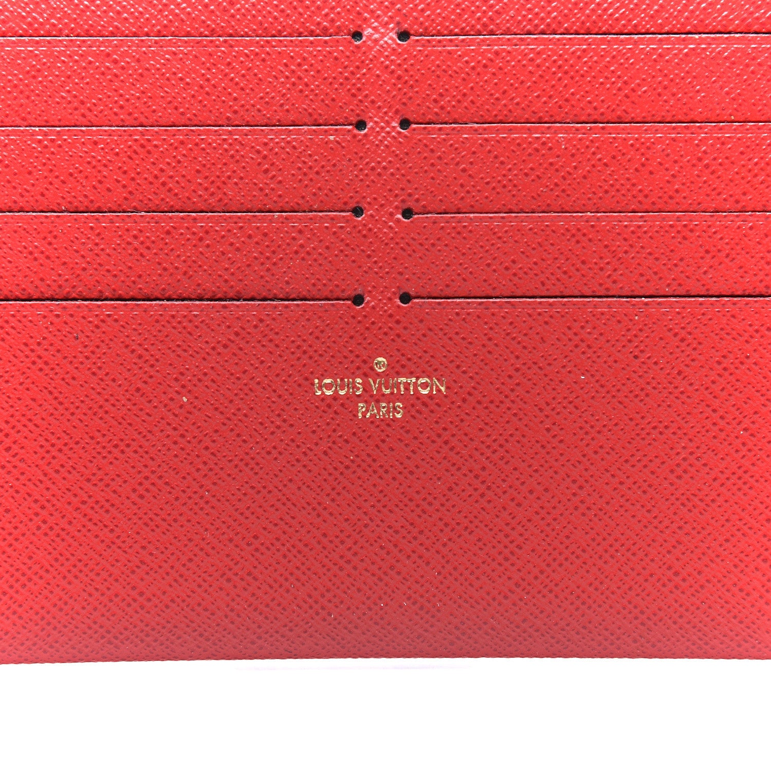 Louis Vuitton Calfskin Felicie Card Holder Insert Cherry 5 of 6
