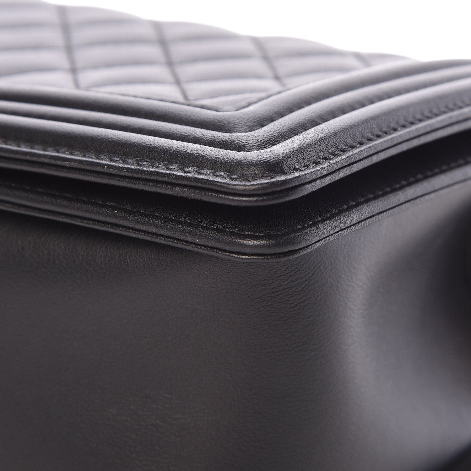 Chanel Lambskin Quilted Medium Boy Flap Black 11 of 13