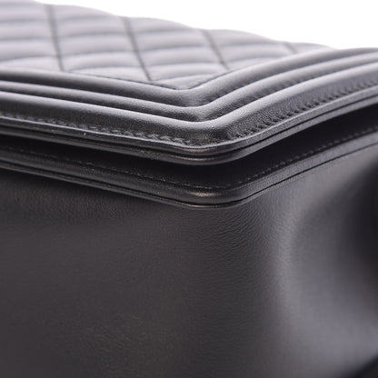 Chanel Lambskin Quilted Medium Boy Flap Black 11 of 13