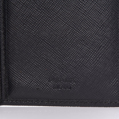 Prada Saffiano Flap Wallet Black 7 of 13