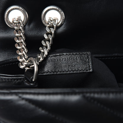 Saint Laurent Calfskin Y Quilted Monogram Medium Loulou Chain Satchel Black 5 of 10