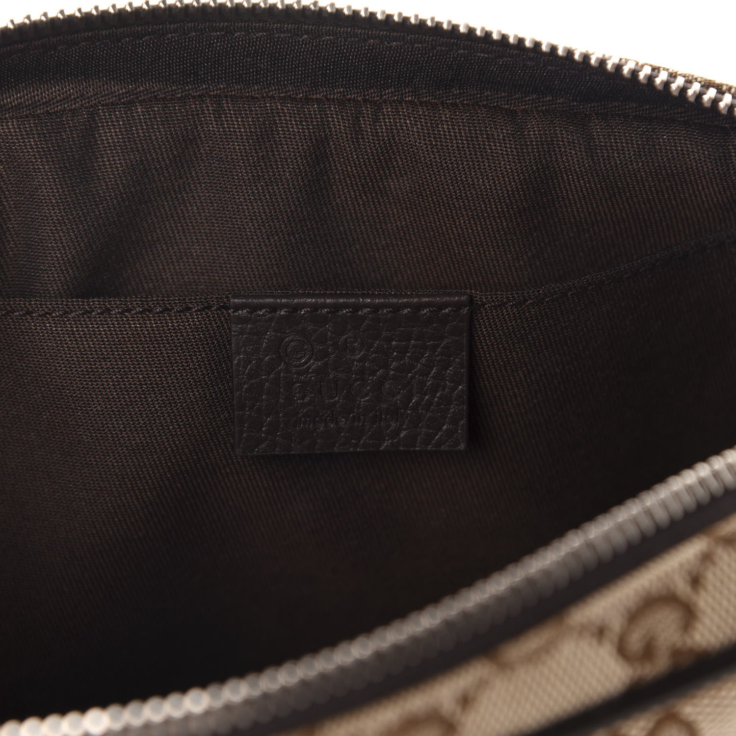 Gucci Monogram Belt Bag Dark Brown 9 of 10