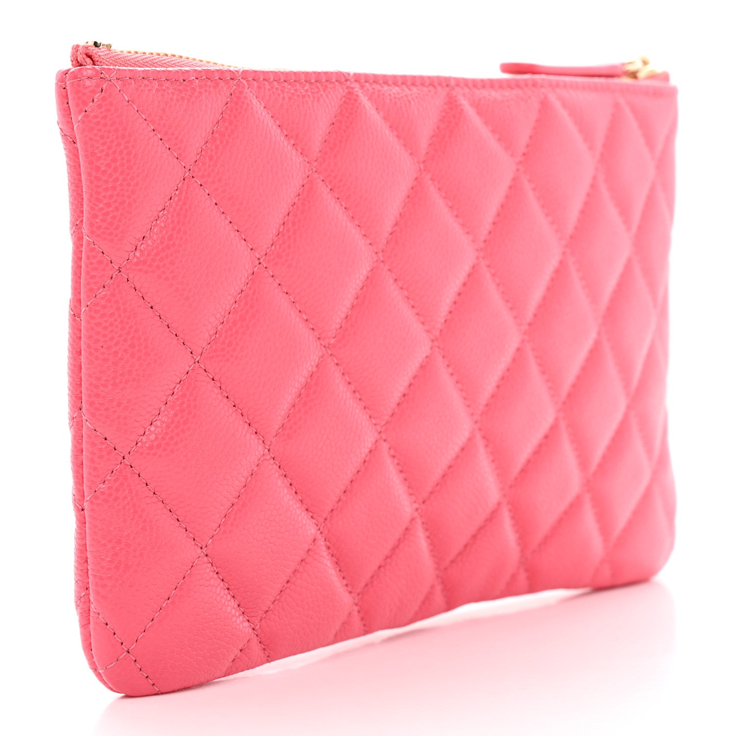 Chanel Caviar Quilted Cosmetic Case Pink 3 of 7