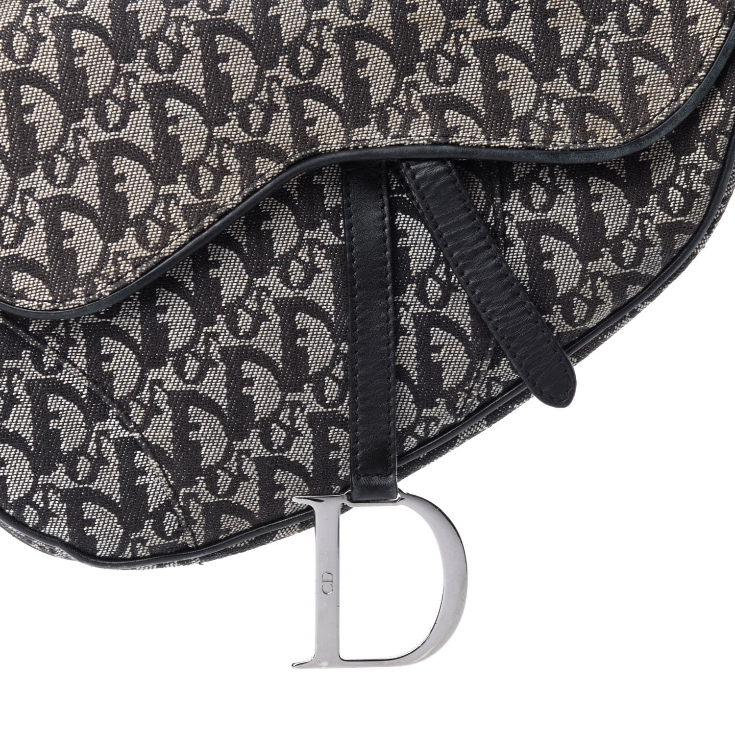 Christian Dior Monogram Saddle Bag Black 14 of 14