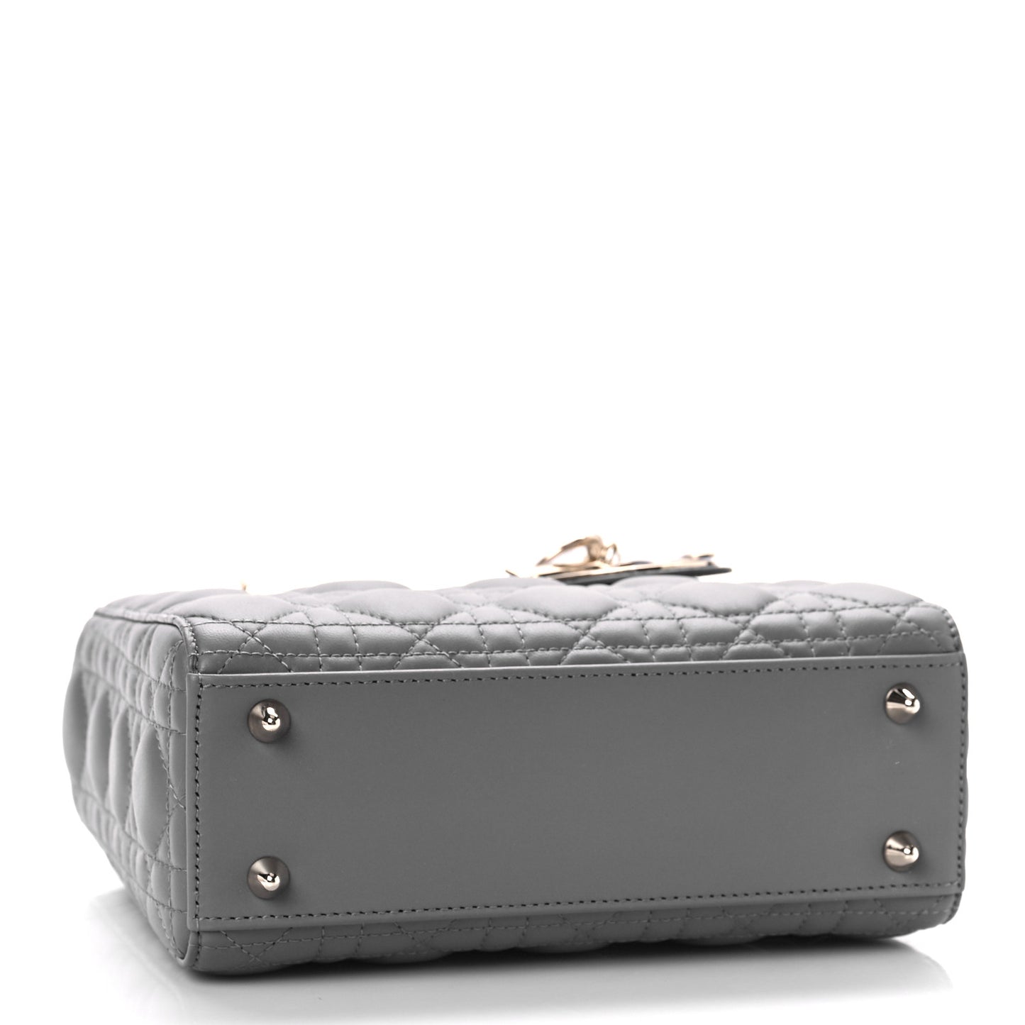 Lambskin Cannage Small My ABC Dior Lady Dior Grey