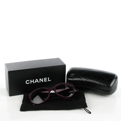 Chanel Acetate Velvet CC Sunglasses 5259 Violet 6 of 6