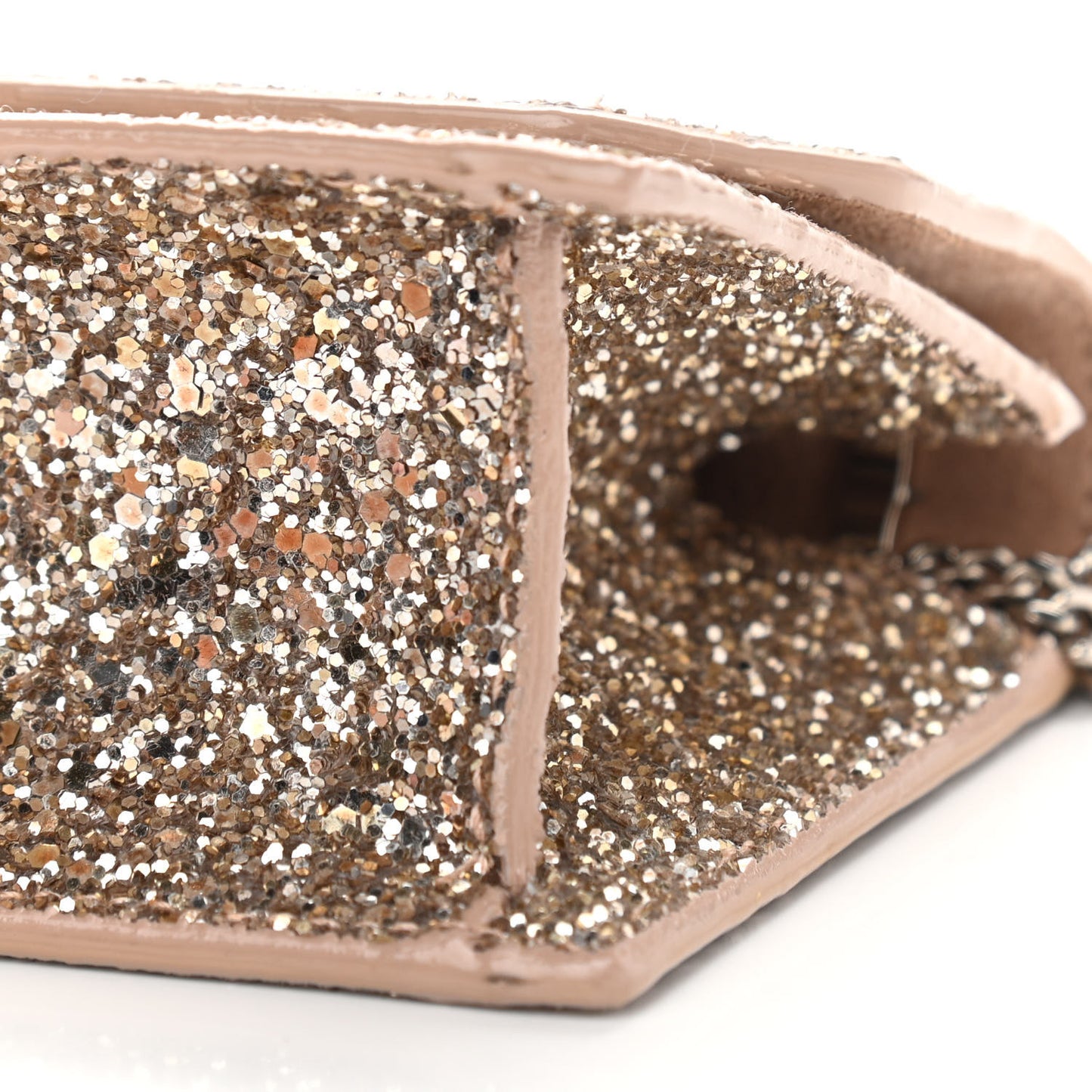 Coarse Glitter Mini Finley Shoulder Bag Ballet Pink