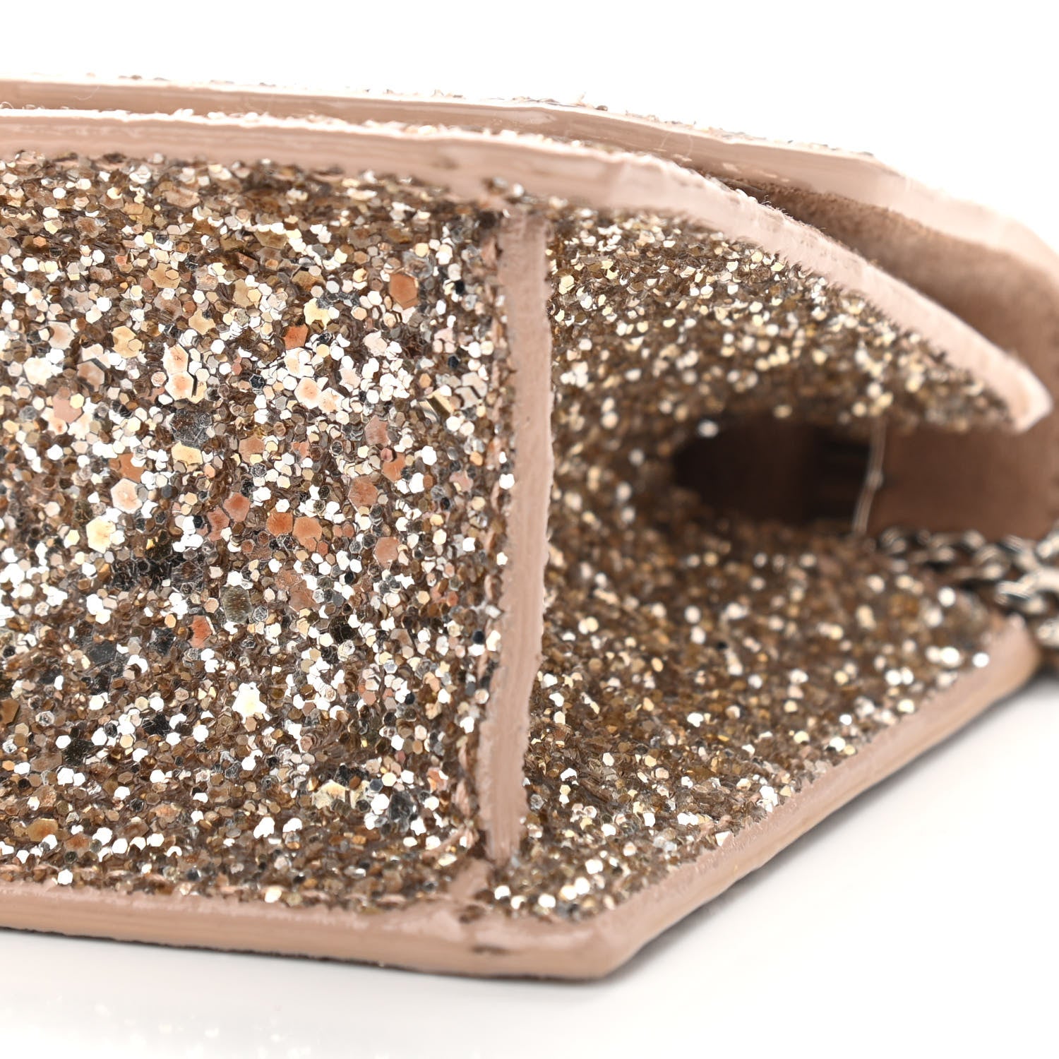 Jimmy Choo Coarse Glitter Mini Finley Shoulder Bag Ballet Pink 9 of 11
