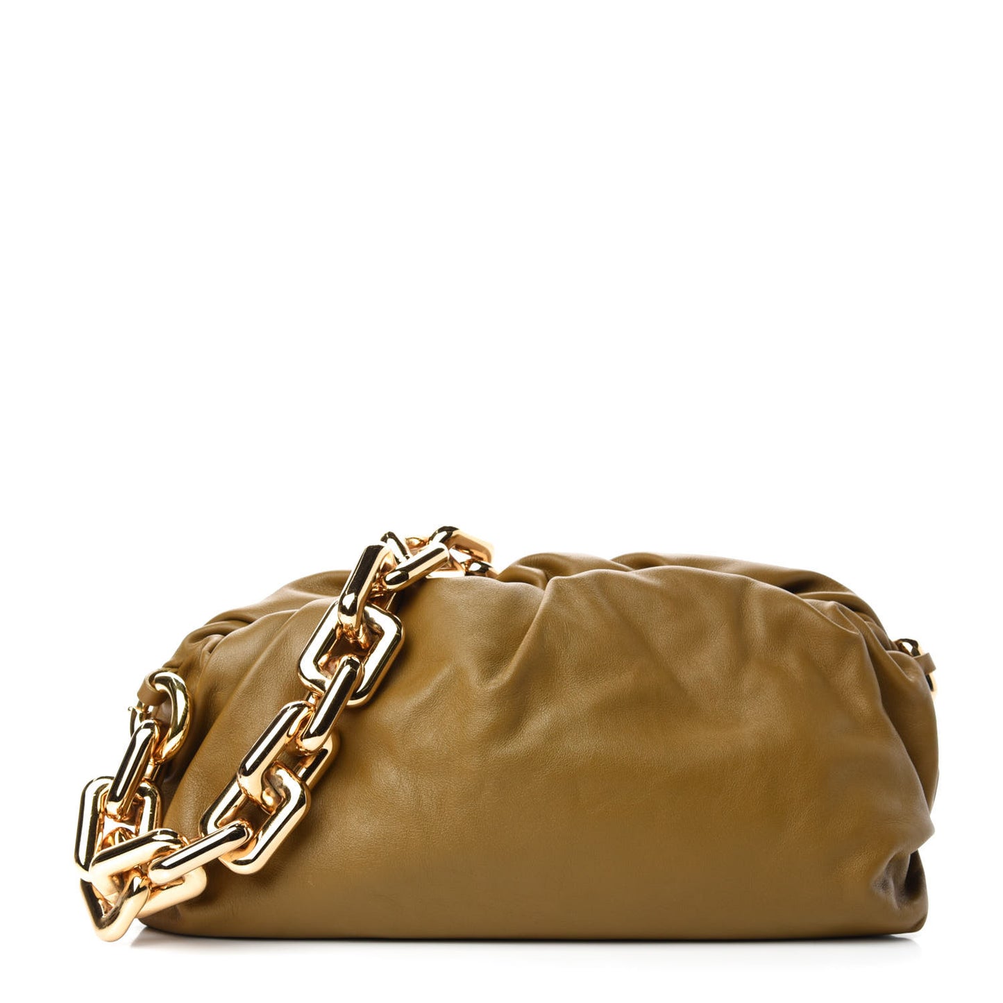 Calfskin The Pouch Chain Moutarde