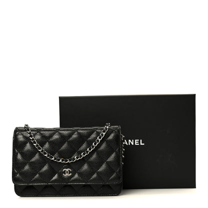 Chanel Caviar Quilted Wallet on Chain WOC Black 11 of 11