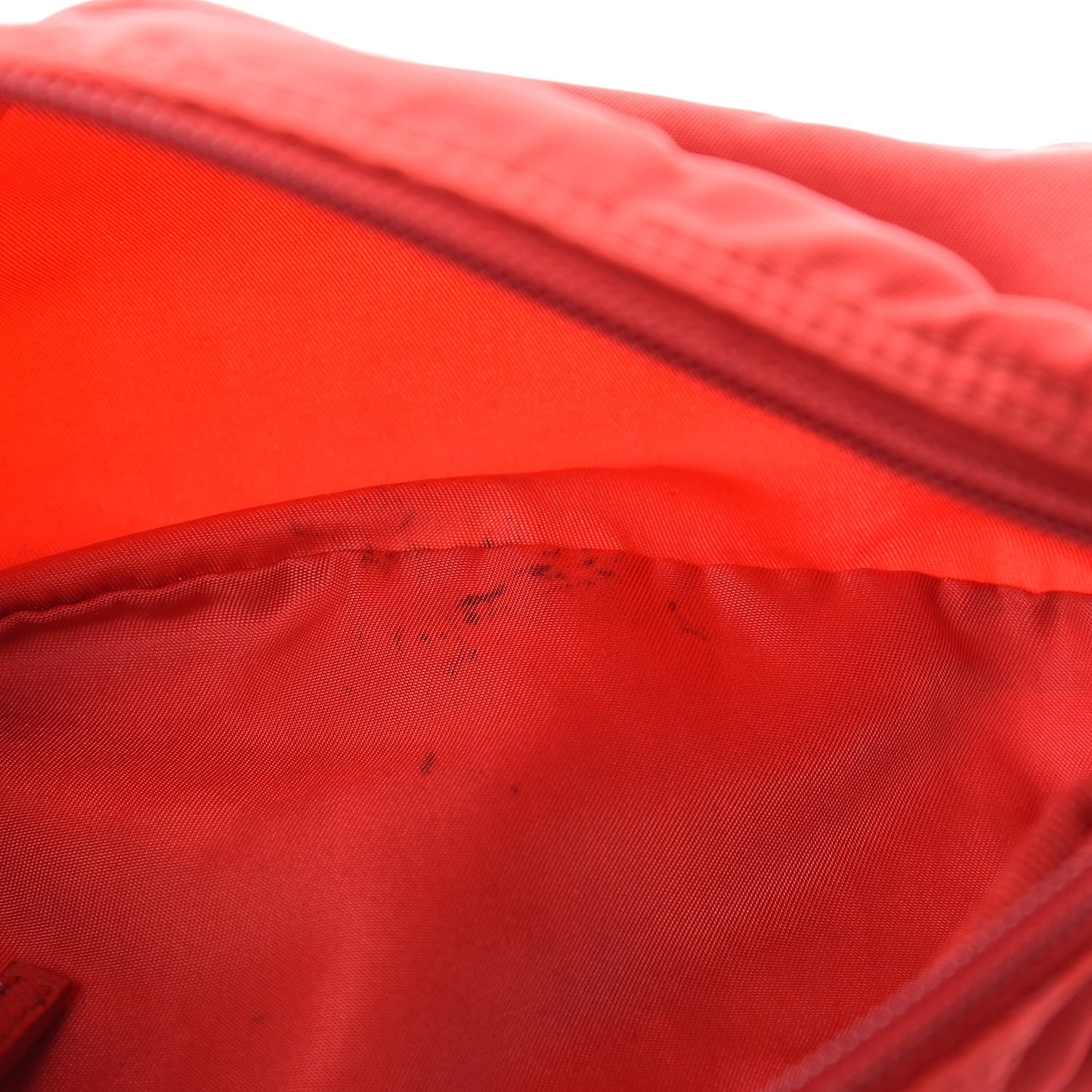 Nylon Vela Cosmetic Pouch Rosso