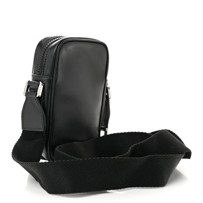 Dolce & Gabbana Calfskin Logo Crossbody Bag Black 3 of 9