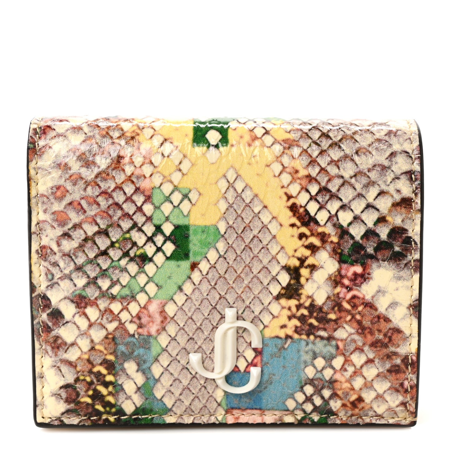 Glossy Rainbow Elaphe Varenne Hanne Wallet Sunrise Mix Latte