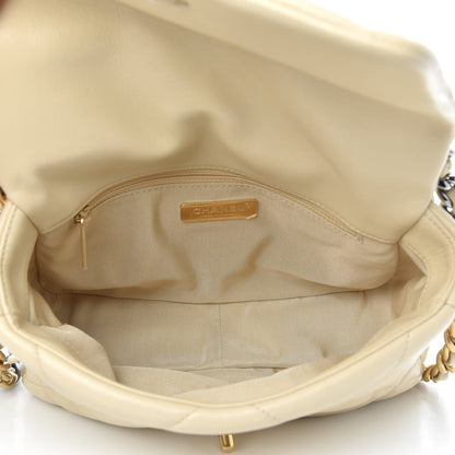 Chanel Lambskin Quilted Medium 19 Flap Beige 5 of 10