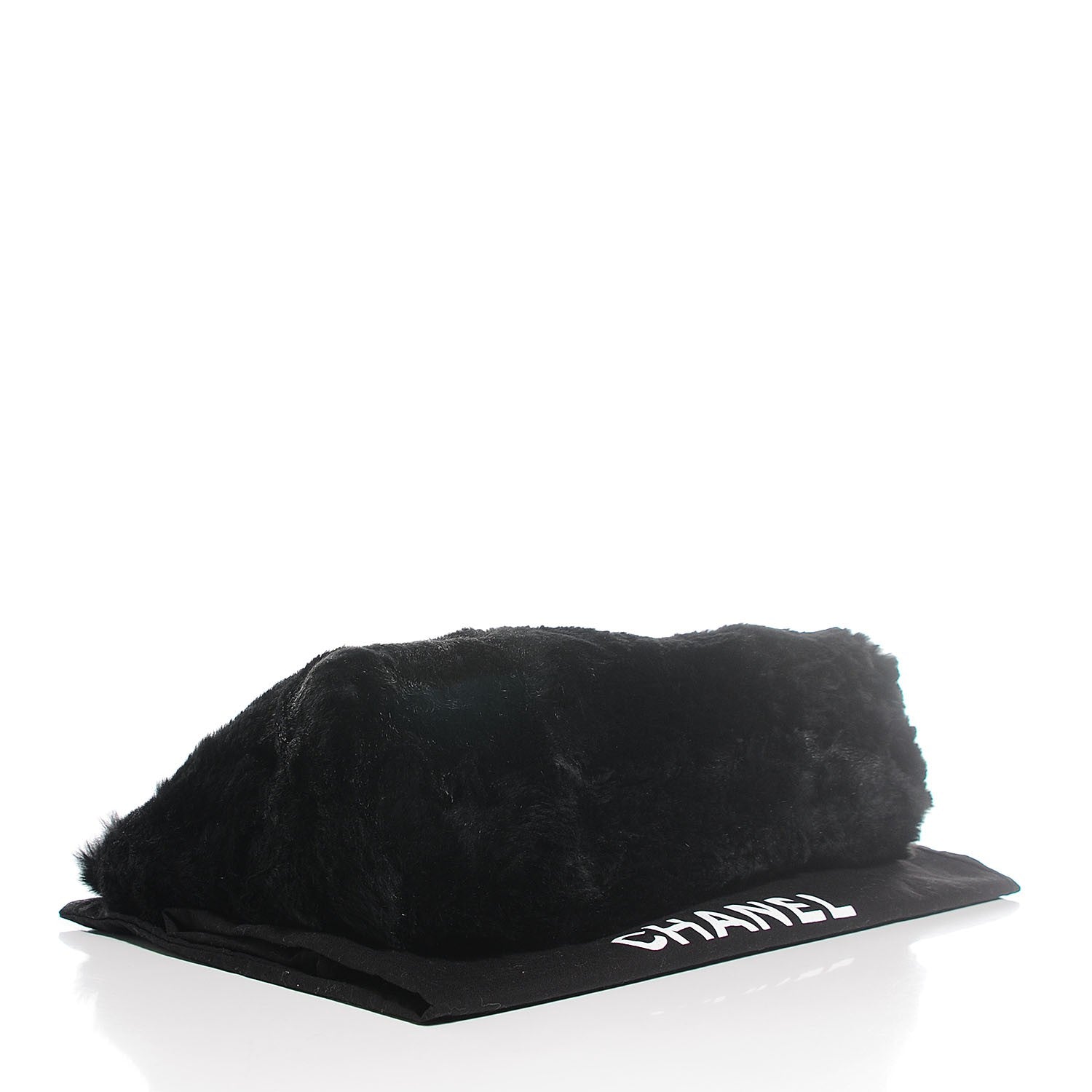 Chanel Rabbit Fur Shoulder Bag Black 4 of 7