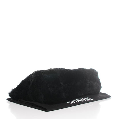 Chanel Rabbit Fur Shoulder Bag Black 4 of 7