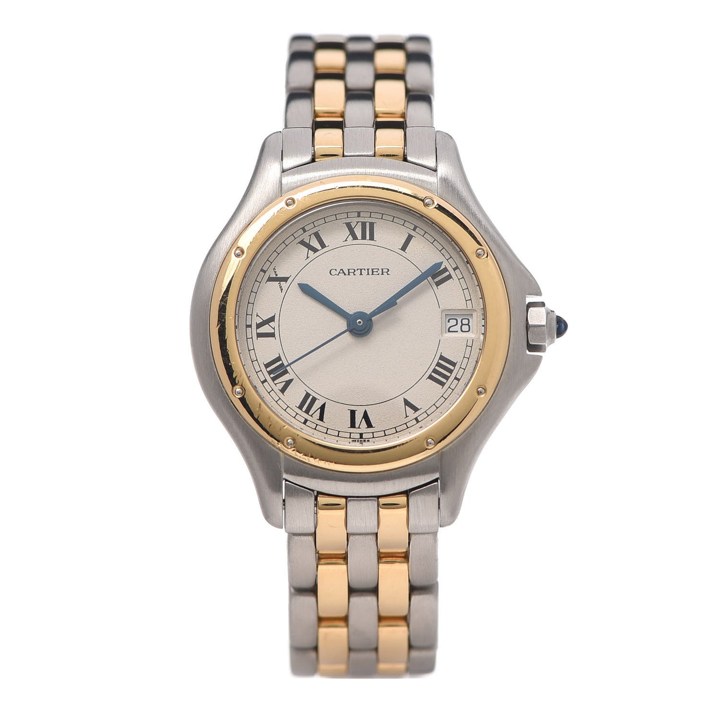 Stainless Steel 18K Yellow Gold 26mm Cougar Quartz Watch