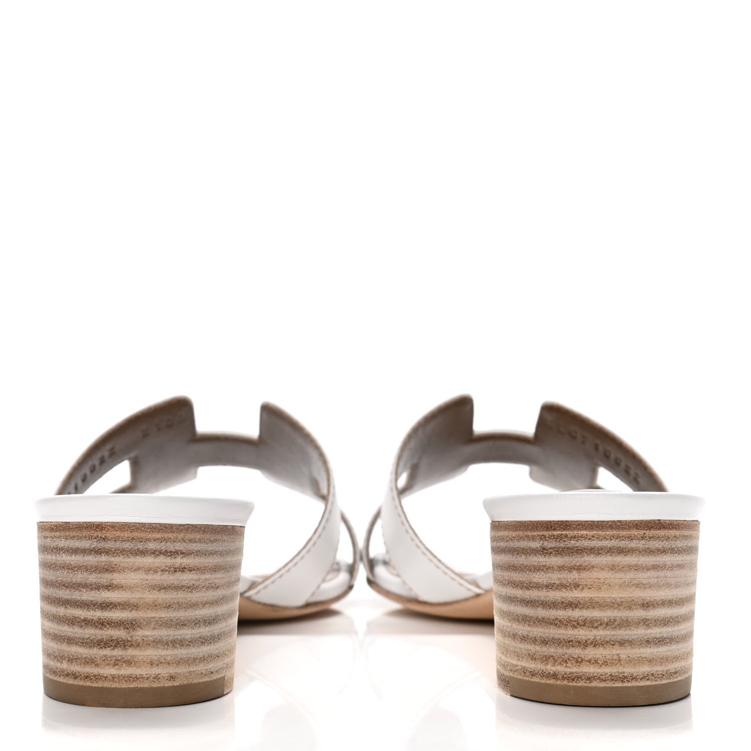 Hermes Calfskin Oasis Sandals 39.5 White 6 of 14