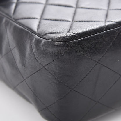 Chanel Lambskin Quilted Jumbo Single Flap Black 11 of 14