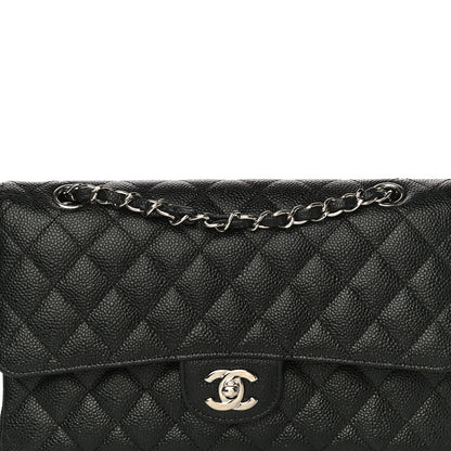 Chanel Caviar Quilted Medium Double Flap Black 8 of 10