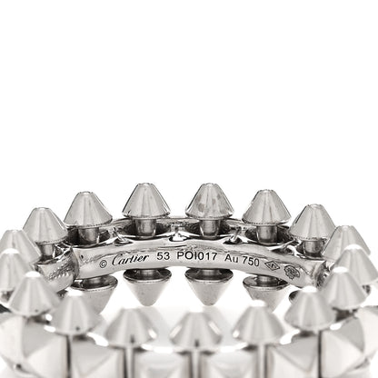 Cartier 18K White Gold MM Clash De Cartier Ring 53 6.25 4 of 5