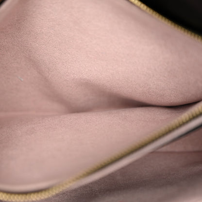 Louis Vuitton Lambskin Embossed Monogram Pochette Coussin Black 6 of 10