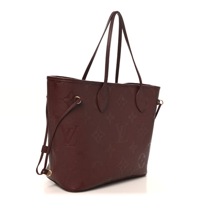 Louis Vuitton Empreinte Monogram Giant Neverfull MM Wine 4 of 11