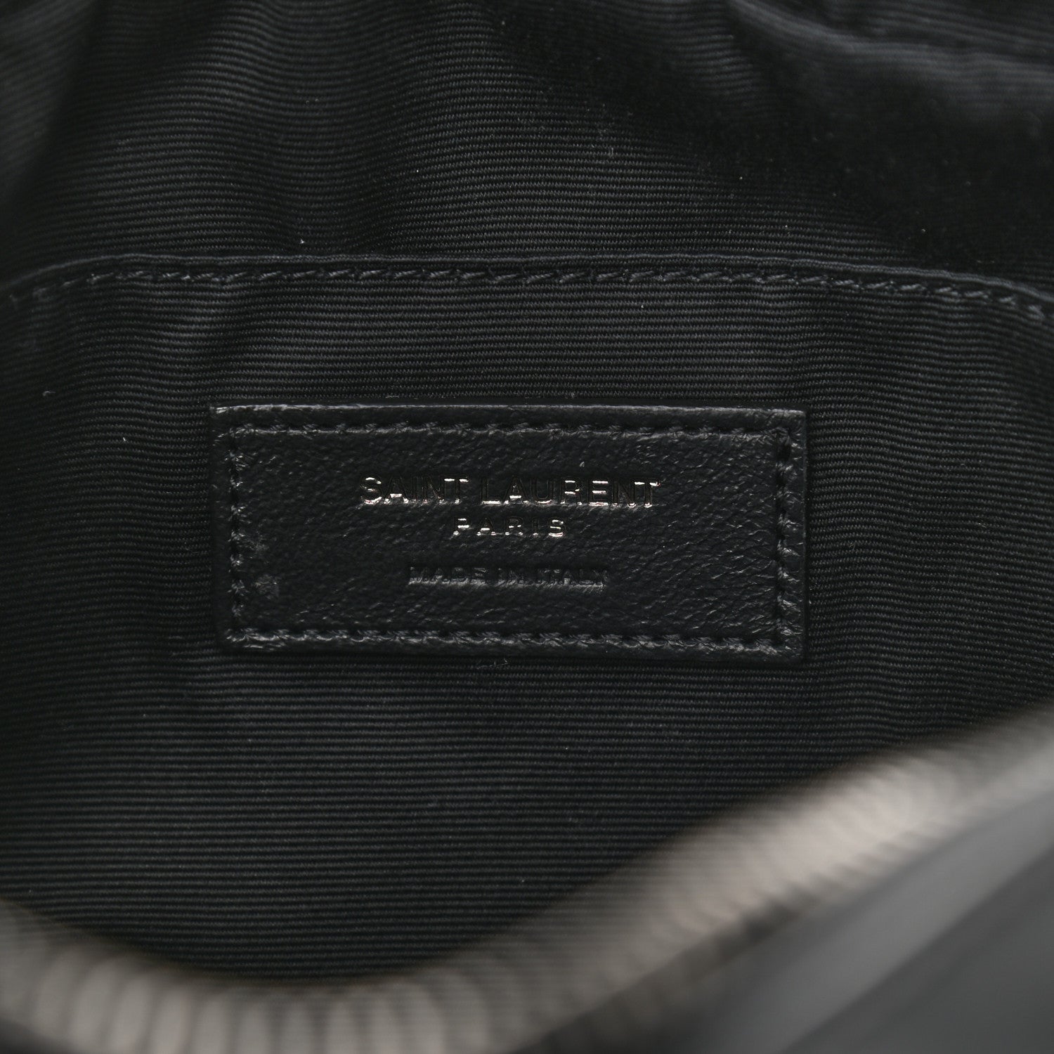 Saint Laurent Calfskin Matelasse Monogram Lou Camera Bag Black 6 of 9