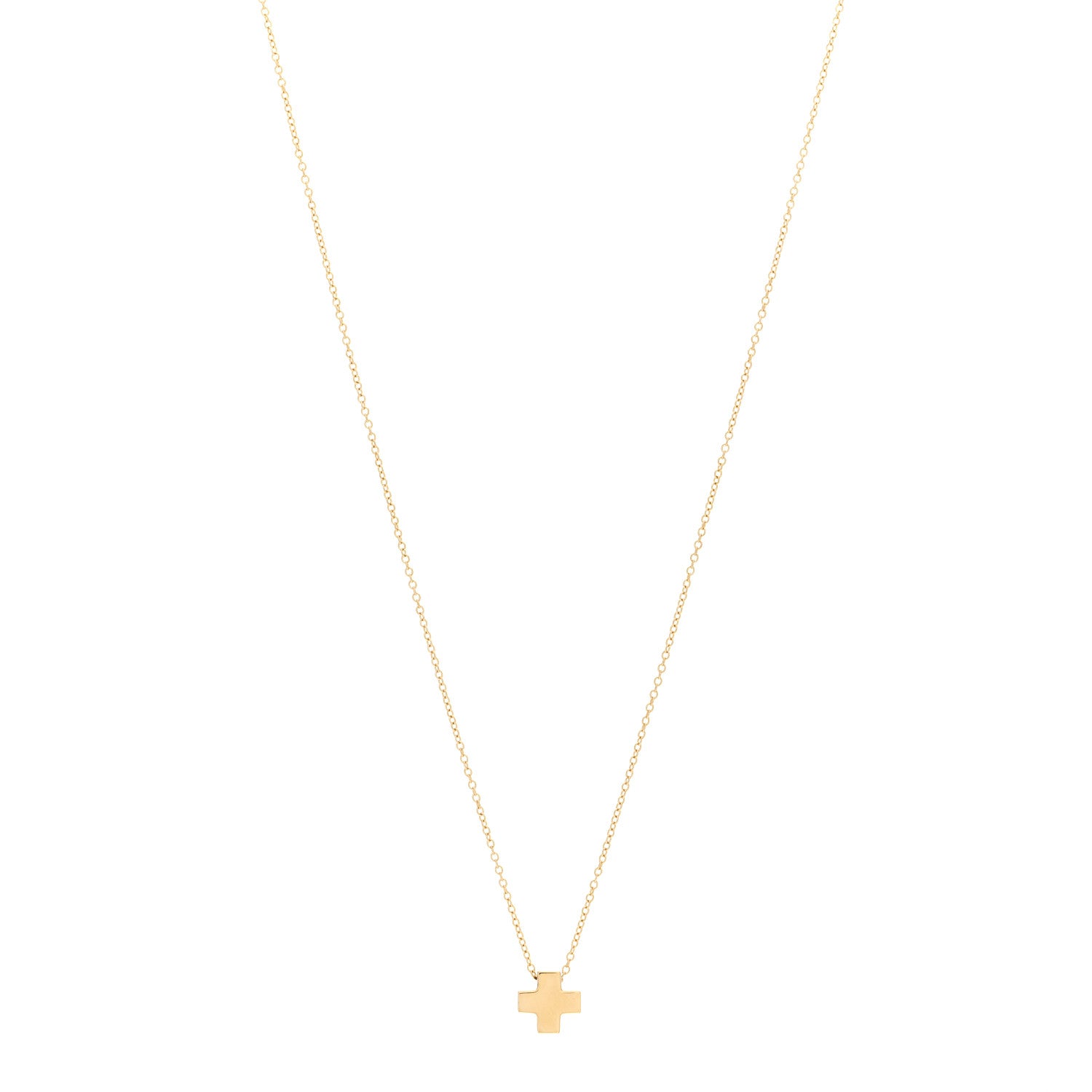 Tiffany 18K Yellow Gold Cruciform Cross Pendant Necklace 1 of 4