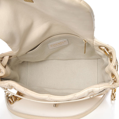 Chanel Calfskin Quilted Retro Chain Flap Beige 5 of 20
