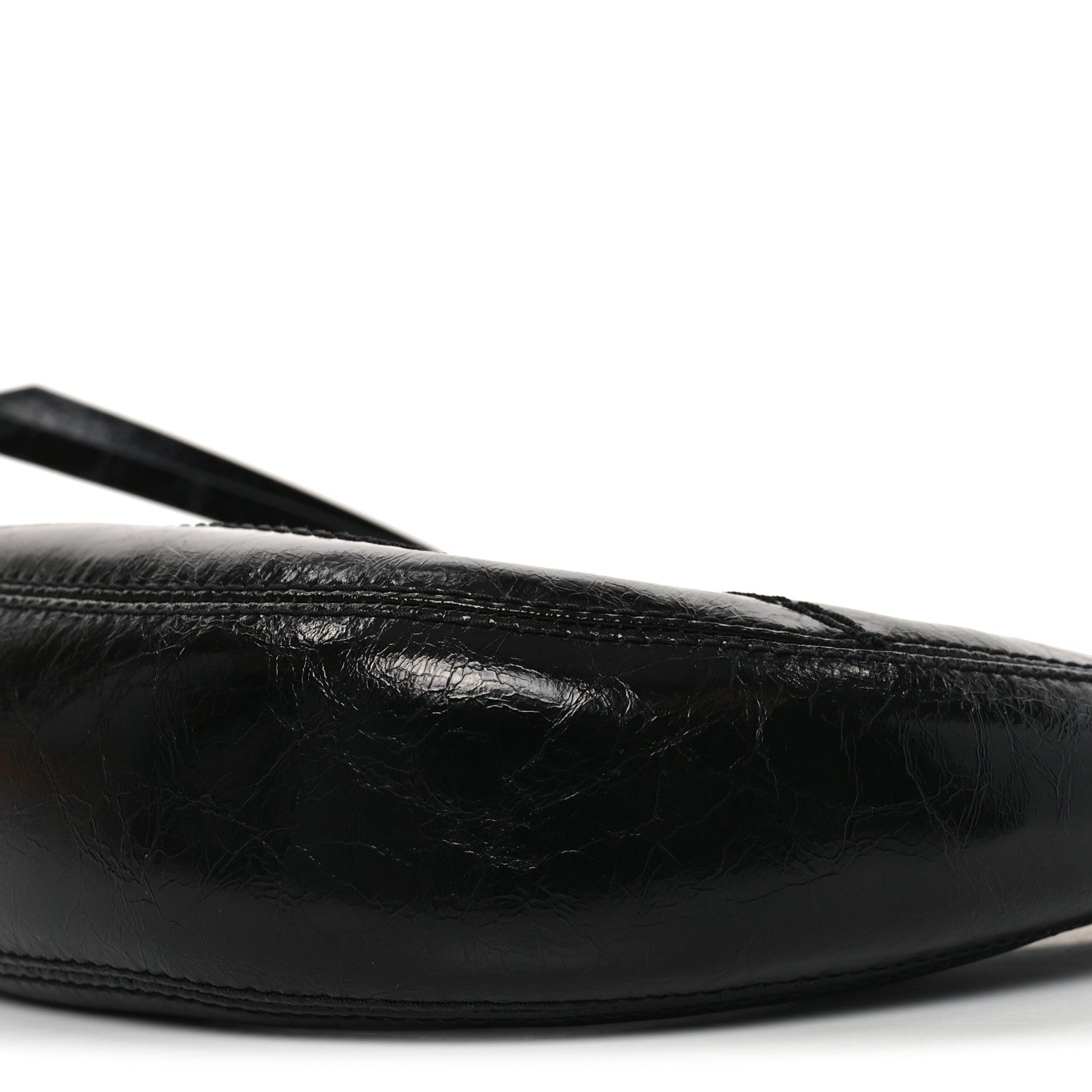 Marc Jacobs Crinkled Calfskin Crusier Crescent Bag Black 9 of 10