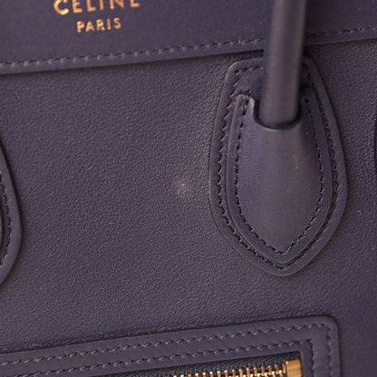 Celine Smooth Calfskin Nano Luggage Ink 9 of 10