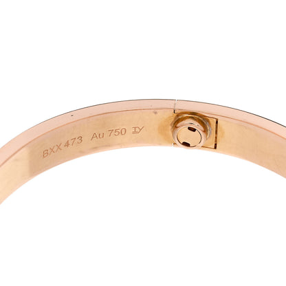 Cartier 18K Pink Gold LOVE Bracelet 17 7 of 9