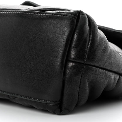 Saint Laurent Lambskin Quilted Small Loulou Puffer Monogram Chain Satchel Black 10 of 10
