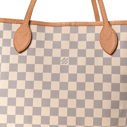Louis Vuitton Damier Azur Neo Neverfull MM Rose Ballerine 6 of 8