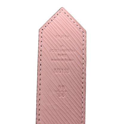 Louis Vuitton Monogram Epi 35mm LV Circle Reversible Belt 90 36 Rose Ballerine 5 of 6