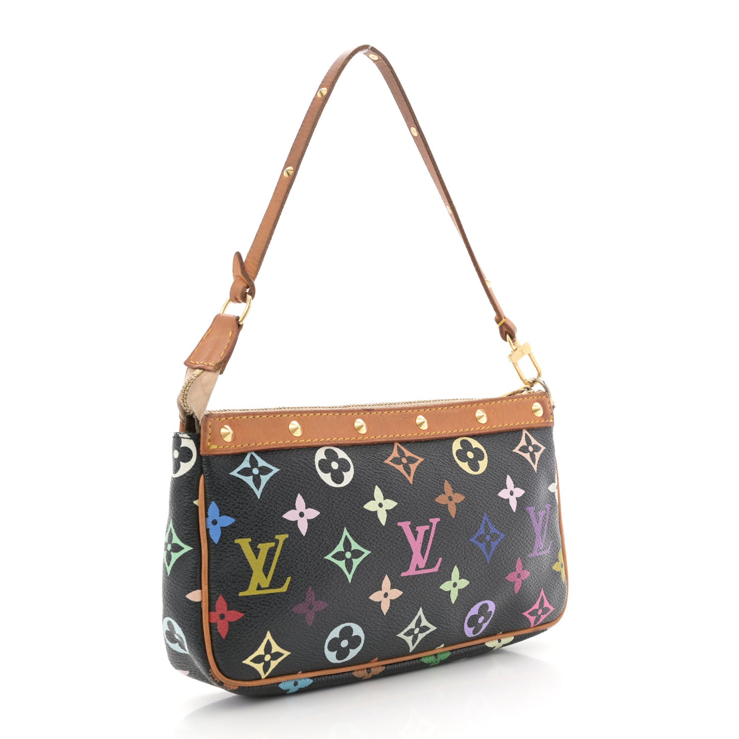 Monogram Multicolor Pochette Accessories Black