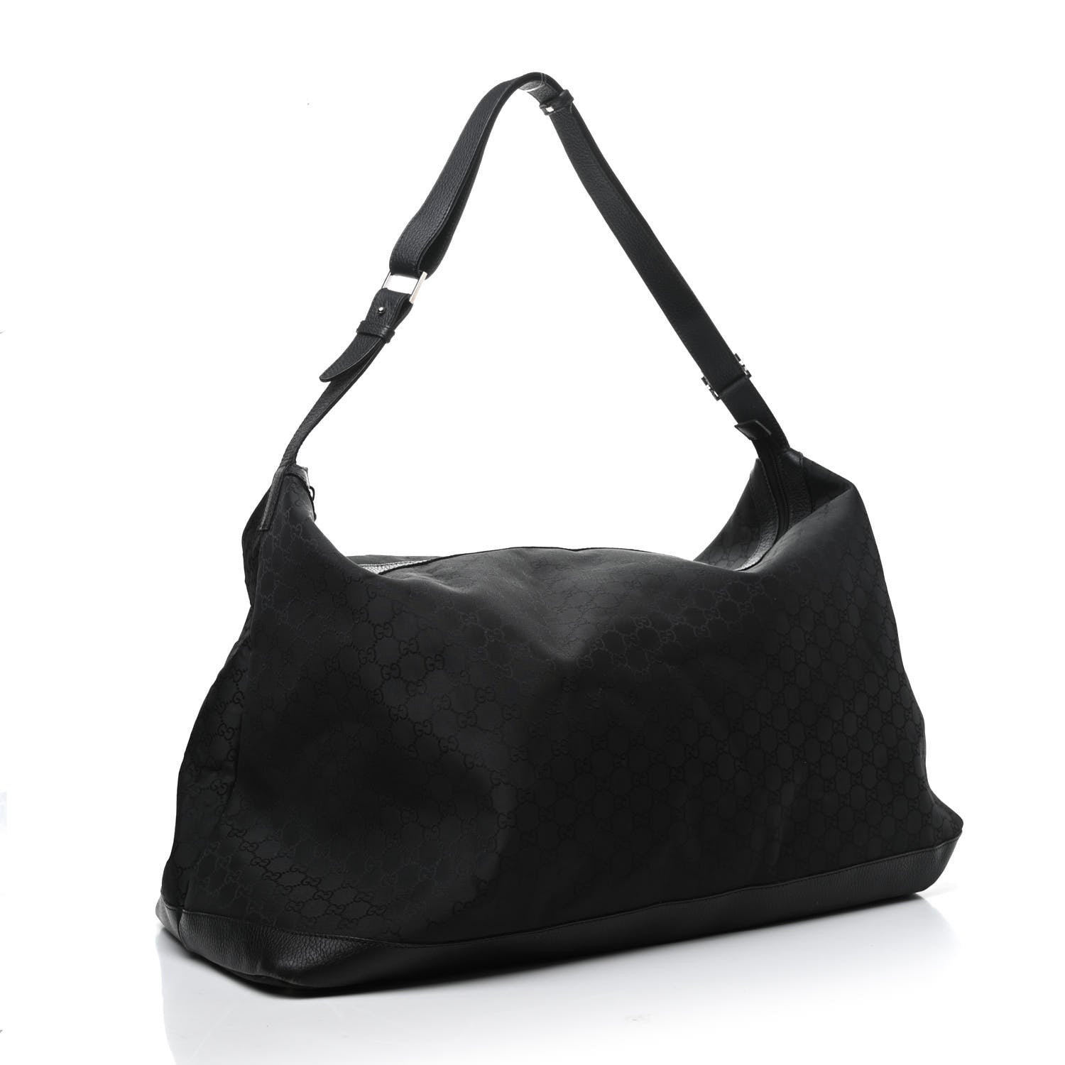 Gucci Nylon Monogram Travel Hobo Black 2 of 6