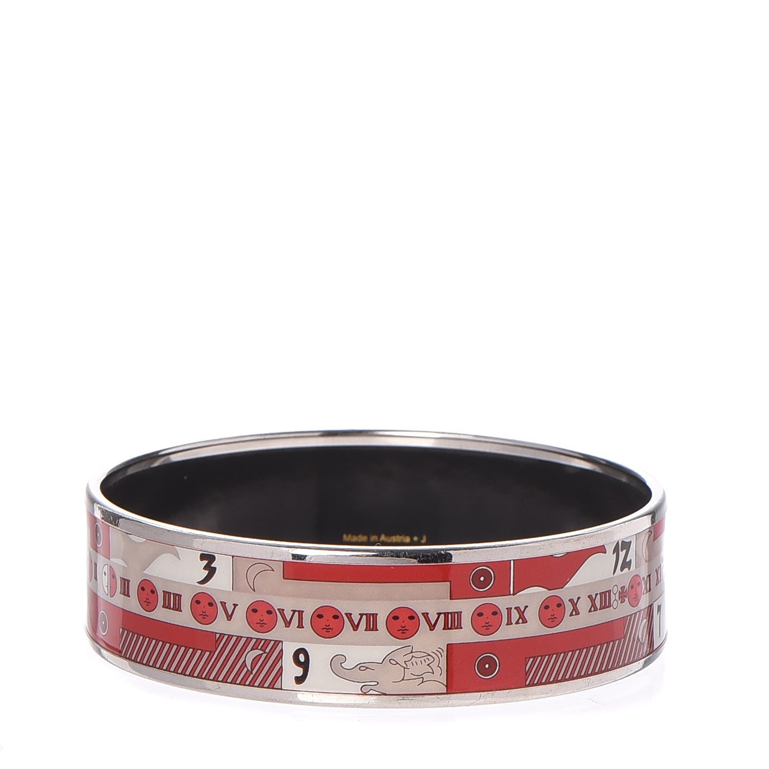 Hermes Enamel Printed Zodiac Wide Bracelet 70 3 of 6
