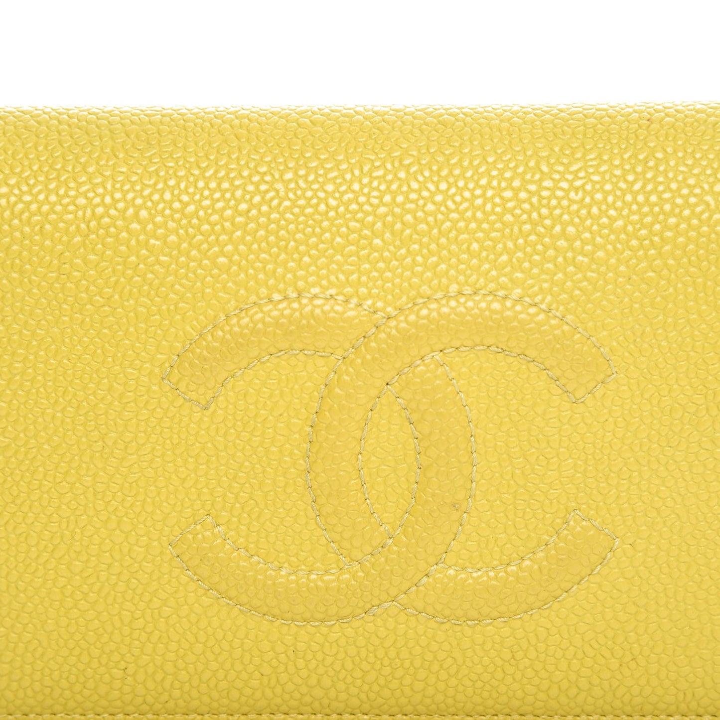 Caviar Timeless CC Yen Wallet Yellow