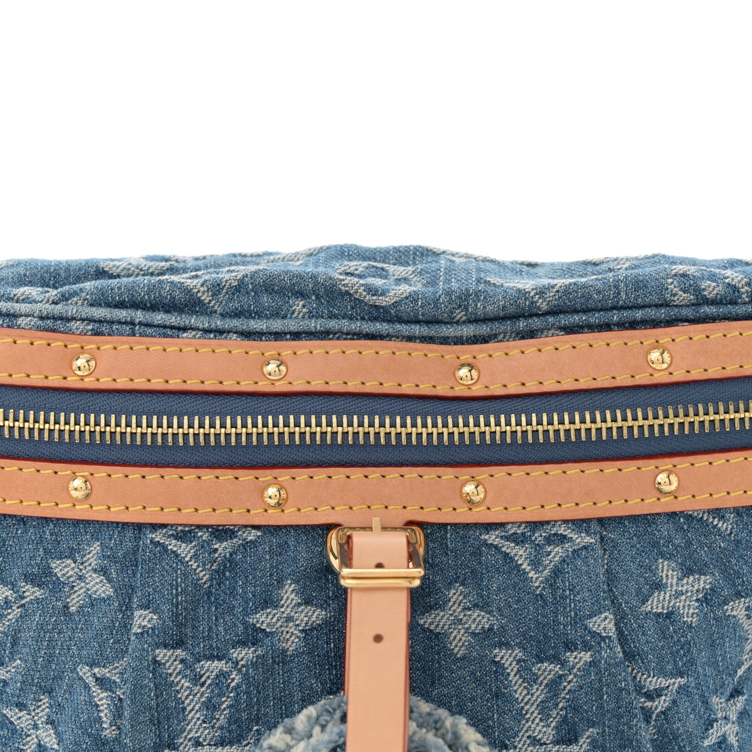 Louis Vuitton Monogram Denim High Rise Bumbag Blue 7 of 9
