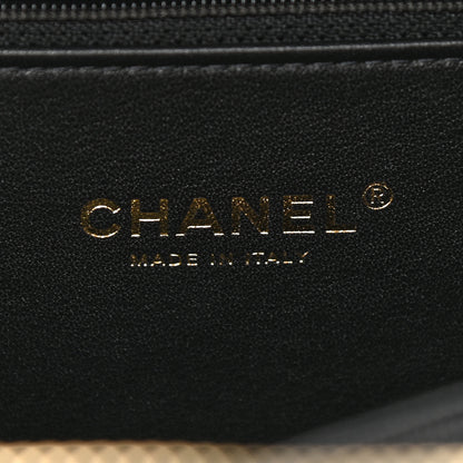 Chanel Goatskin Quilted Medium CC Filigree Vanity Case Black 6 of 9